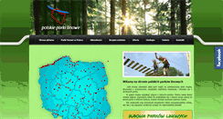 Desktop Screenshot of polskieparkilinowe.pl