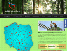 Tablet Screenshot of polskieparkilinowe.pl